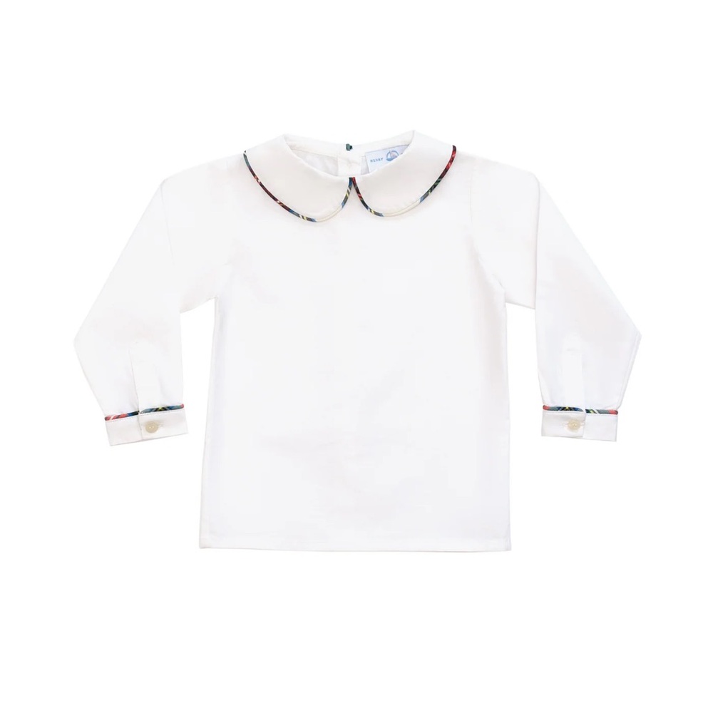 HENRY DUVALL Long Sleeve Henry Peter Pan in Townsend Tartan *NWOT*